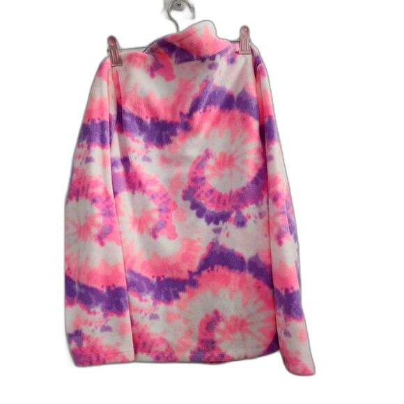 NWOT Children's Place Fleece long sleeve girl size XXL(16) Tie Dye pink Pullover - Picture 2 of 10